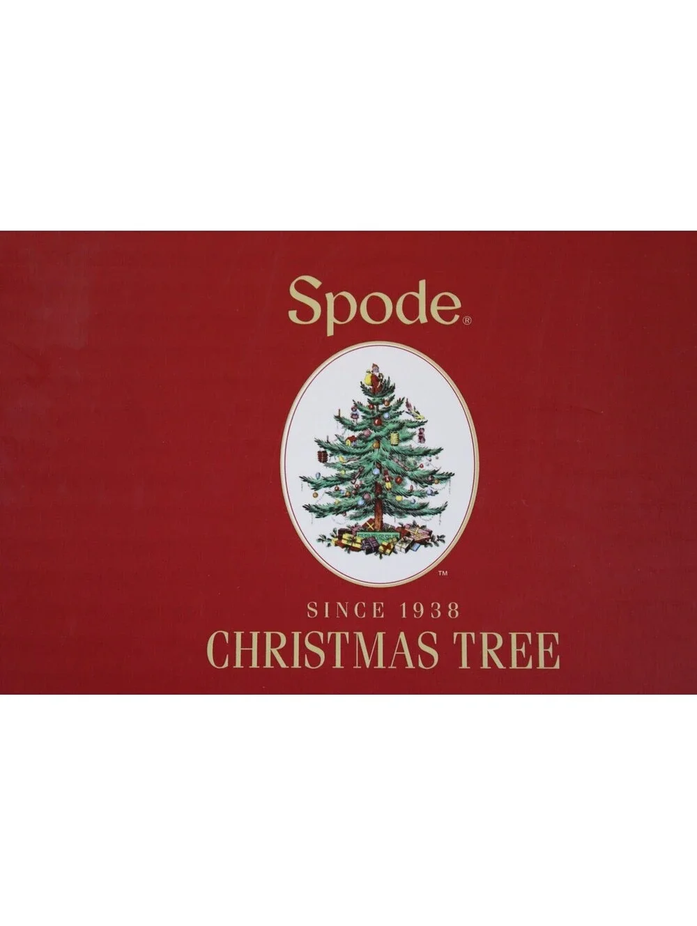NIB Spode 2011 Annual Christmas Tree Collection Chip & Dip in One Plater 12.5